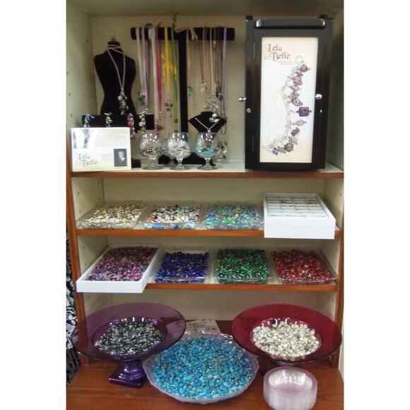 Lela Belle Hand Blown Murano Glass Beads - Set of 10 - Shades of Purple B4 - Picture 6 of 12